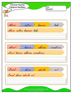 ı sesi Grubu Çalışma Sayfaları